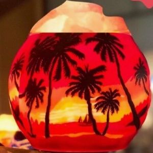 Hawaiian Sunset Aromatherapy Salt Lamp with UL Listed Dimmer Cord, Handcrafted A
